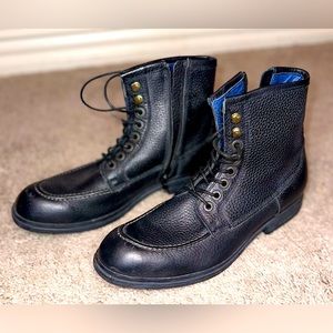 Saks Fifth Avenue Men’s Leather Boot - US 8 - Black.